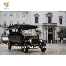 Ce Approved 8 Seats Luxury Black Color Classic Old Vintage Sightseeing Car